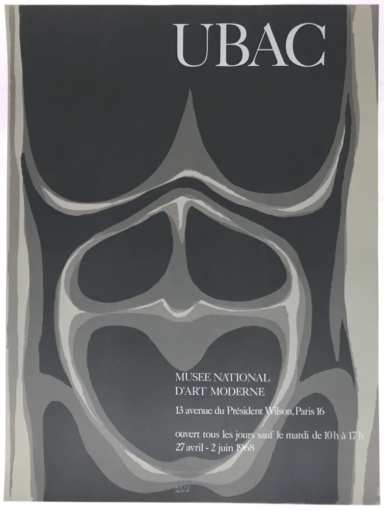 掲示 Ubac - Musée National d'Art Moderne