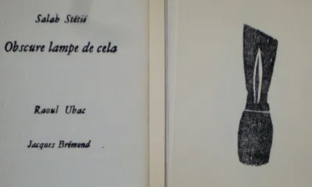 挿絵入り本 Ubac - Obscure lampe de cela