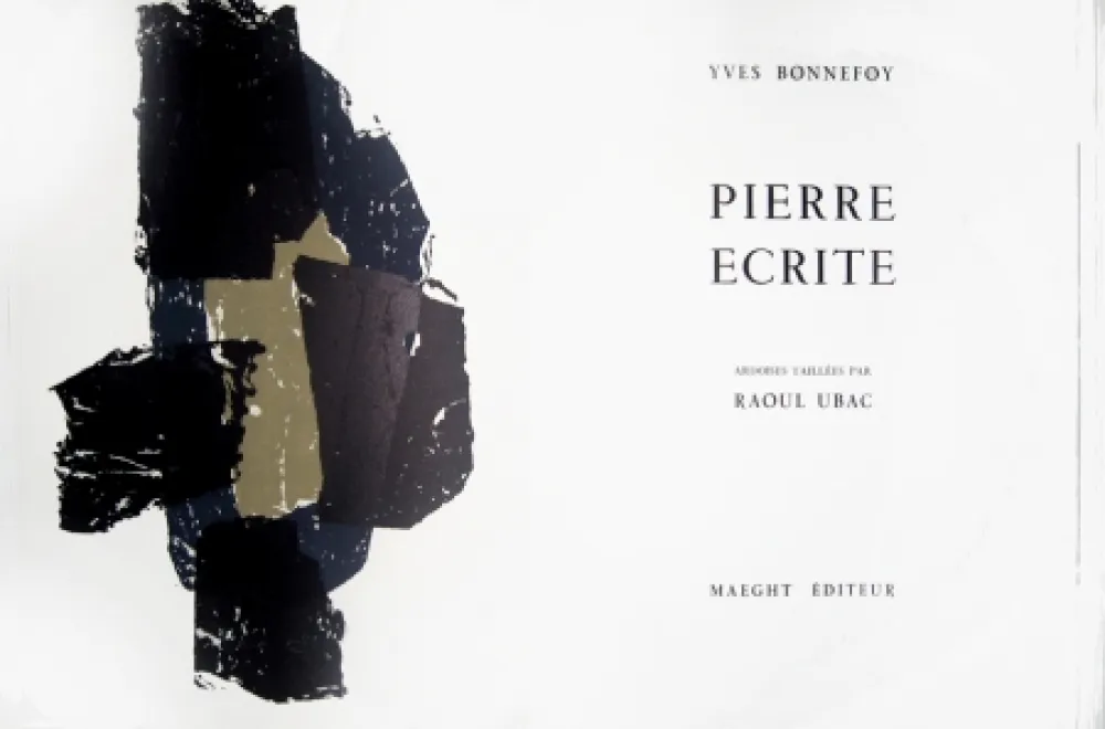 リトグラフ Ubac - Pierre écrite