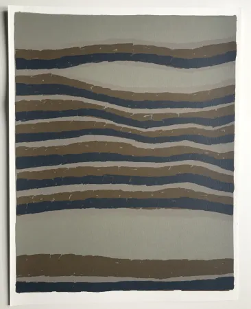 リトグラフ Ubac - Routes (La terre III)