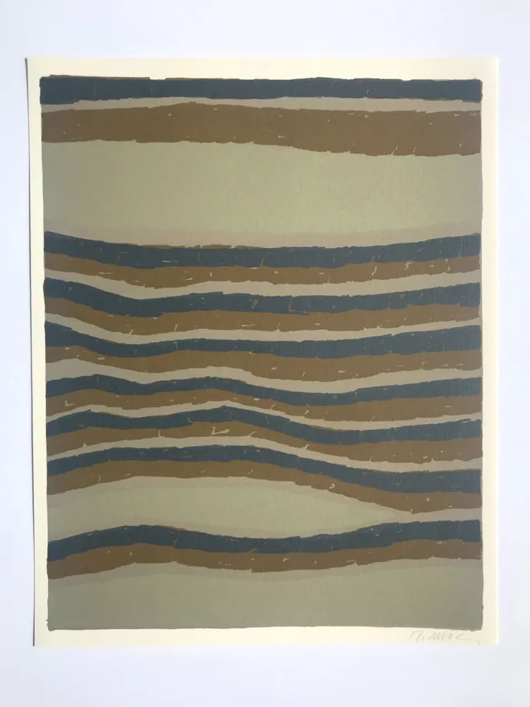 リトグラフ Ubac - Routes (la Terre III)