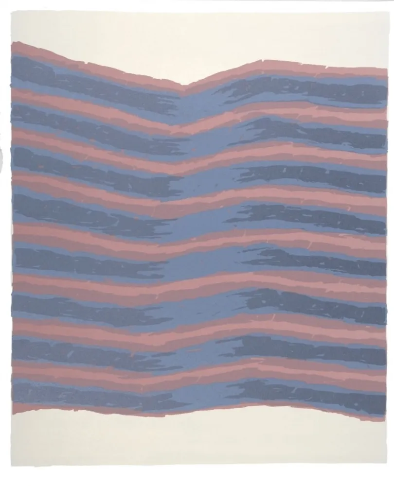 リトグラフ Ubac - Strates sur ardoise