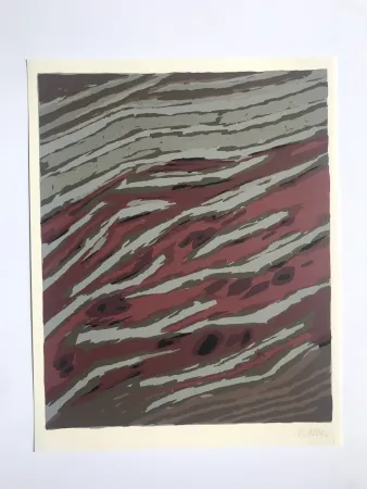 リトグラフ Ubac - Terrassements (La terre II)