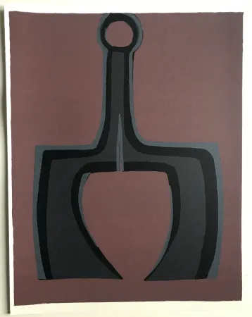 リトグラフ Ubac - Travailler le sol (La terre I)