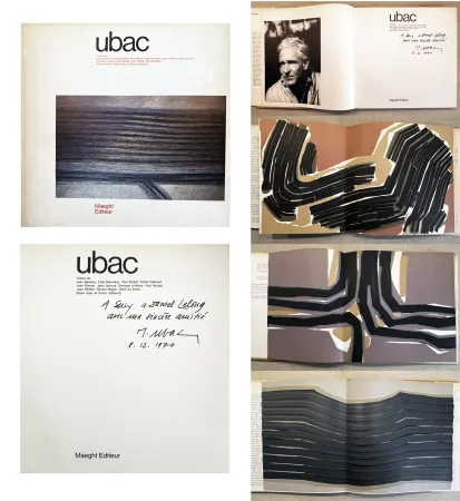 挿絵入り本 Ubac - UBAC. Monographie dédicacée par l'artiste (Maeght 1970)