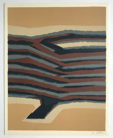 リトグラフ Ubac - Voies ferrées