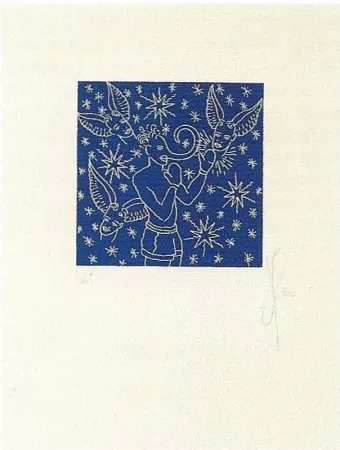 リトグラフ Ucles - Barallar-se amb la consciència