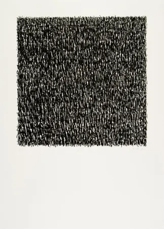 リトグラフ Uecker - Manuelle Struktuur. No VII