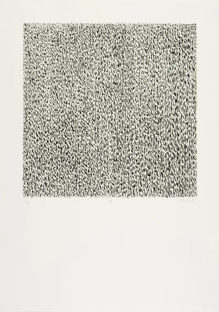 リトグラフ Uecker - Manuelle Struktuur. No VIII