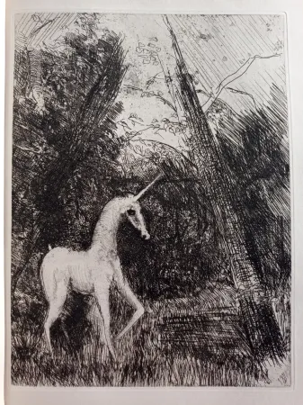 エッチング Unknown - Bestiaire avec 14 eaux-fortes de Pedro Zamorano de Biedma Kerdyk, René (Pedro Zamorano de Biedma) (Léon-Paul Fargue)