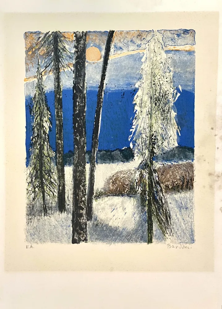 リトグラフ Unknown - Paysage