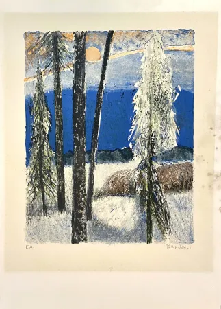 リトグラフ Unknown - Paysage