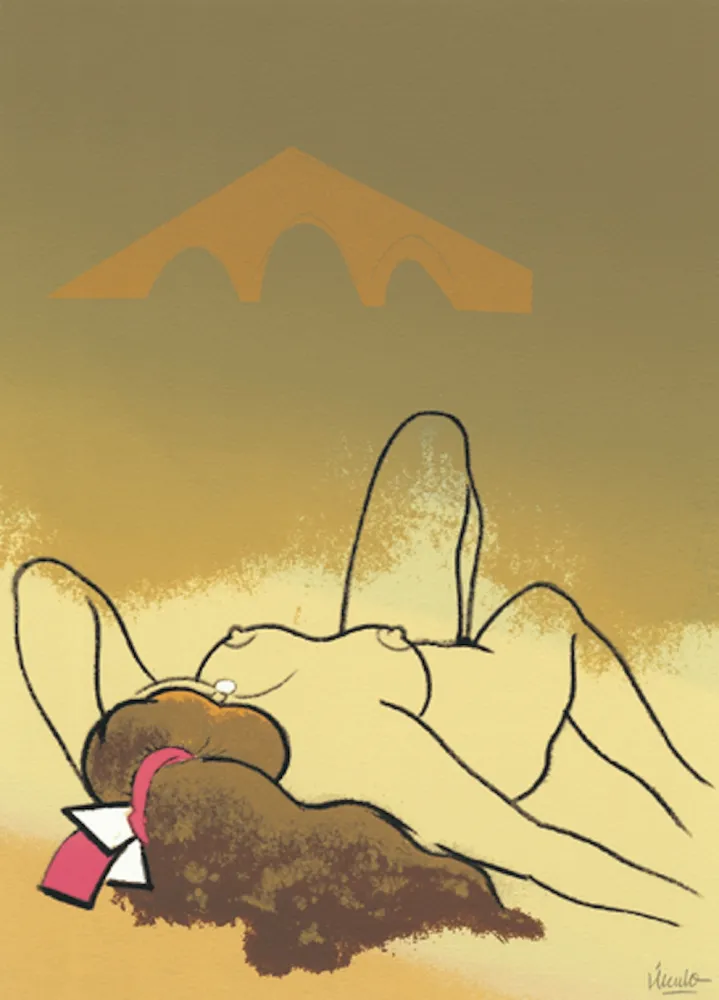 シルクスクリーン Urculo - El puente  de la Espada