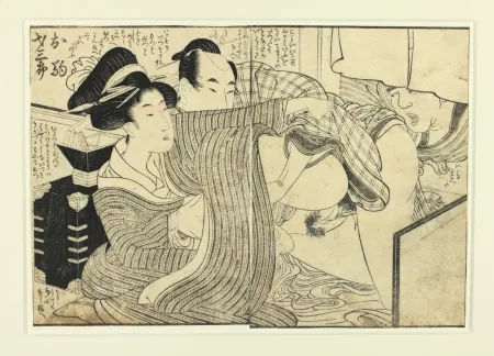 木版 Utamaro - Shunga