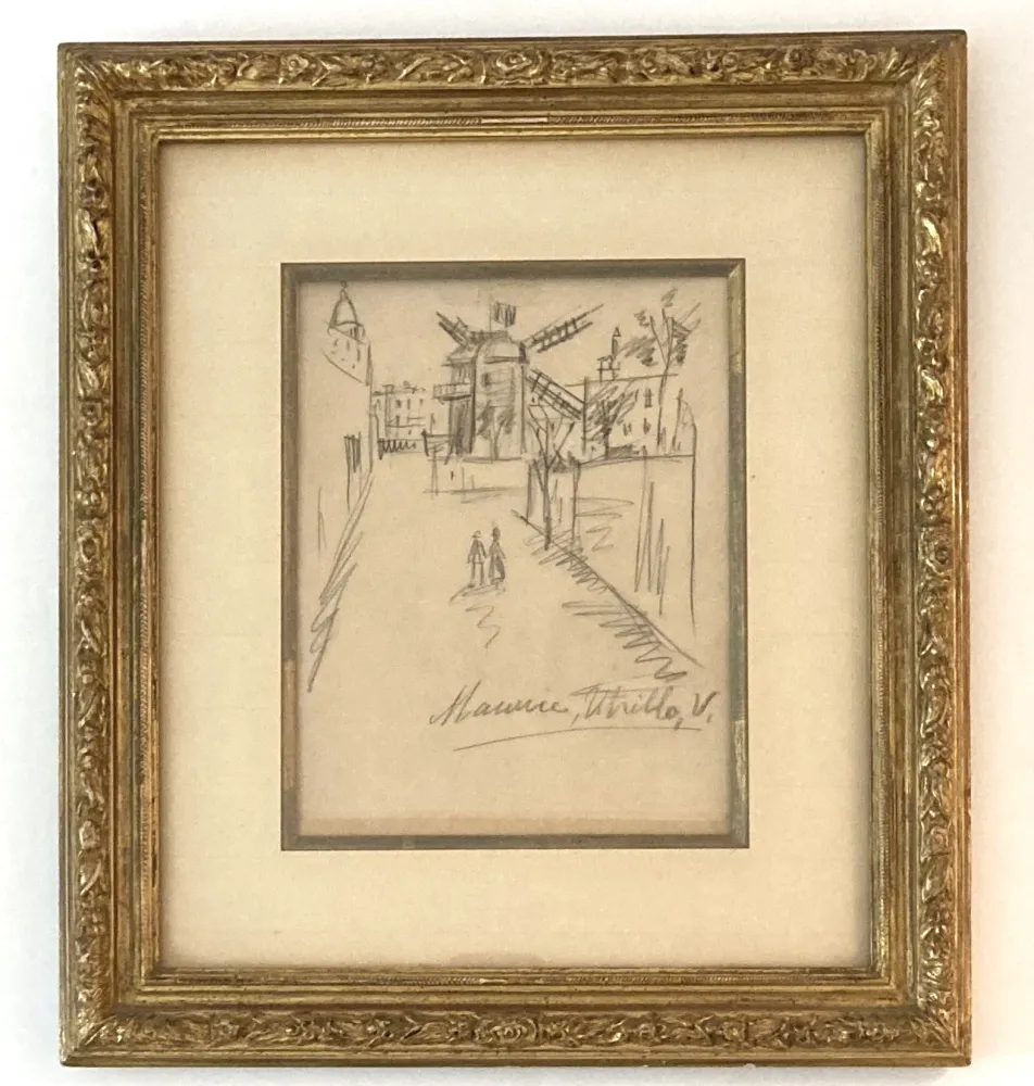 技術的なありません Utrillo - Le moulin de la Galette, dessin