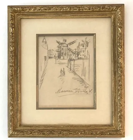 技術的なありません Utrillo - Le moulin de la Galette, dessin