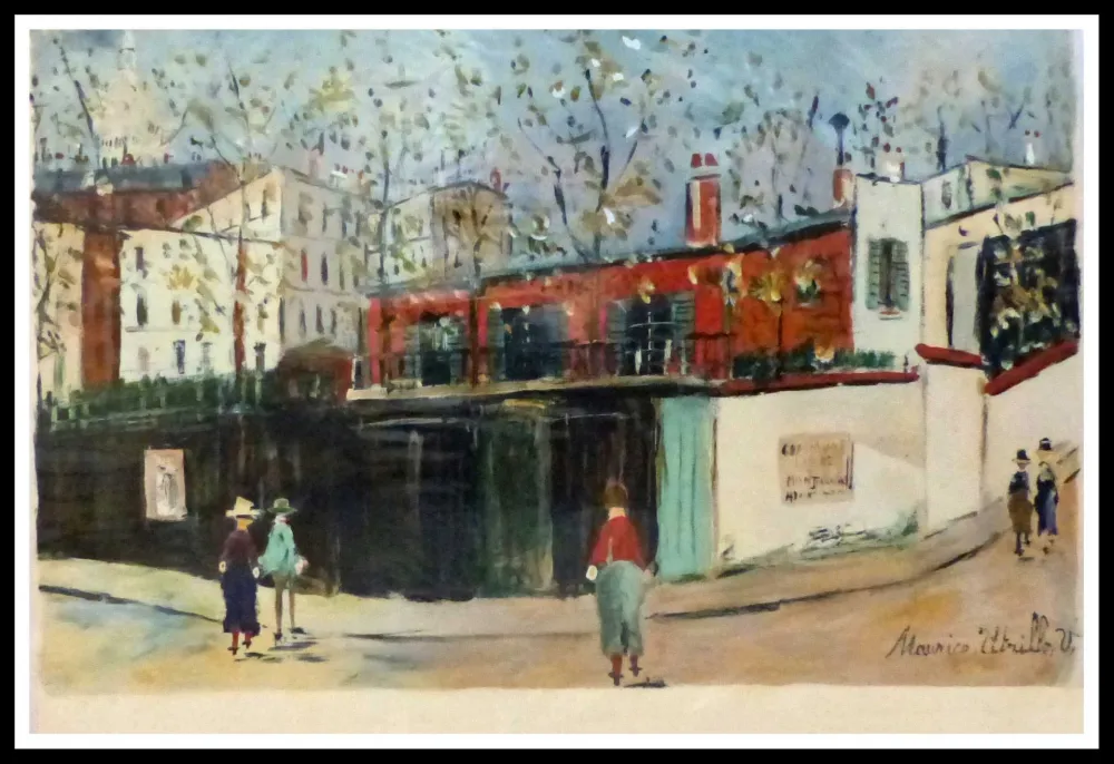 ステンシル Utrillo - PARIS MONTMARTRE - DOUZE CONTEMPORTAINS JACQUES LASSAIGNE