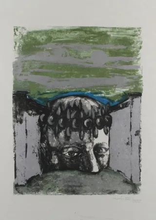 リトグラフ Vacchi - Selbstbildnis / Self-Portrait