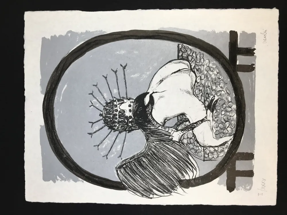 リトグラフ Vacchi - Studio per la Celebrazione di Michelangelo