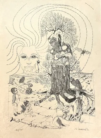 リトグラフ Vacherot - L'Arbre de Vie