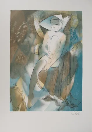 リトグラフ Valadie - La religieuse