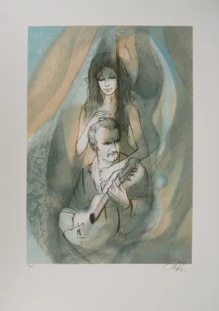 リトグラフ Valadie - Mysoginie à part