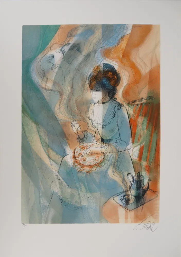 リトグラフ Valadie - Pénélope