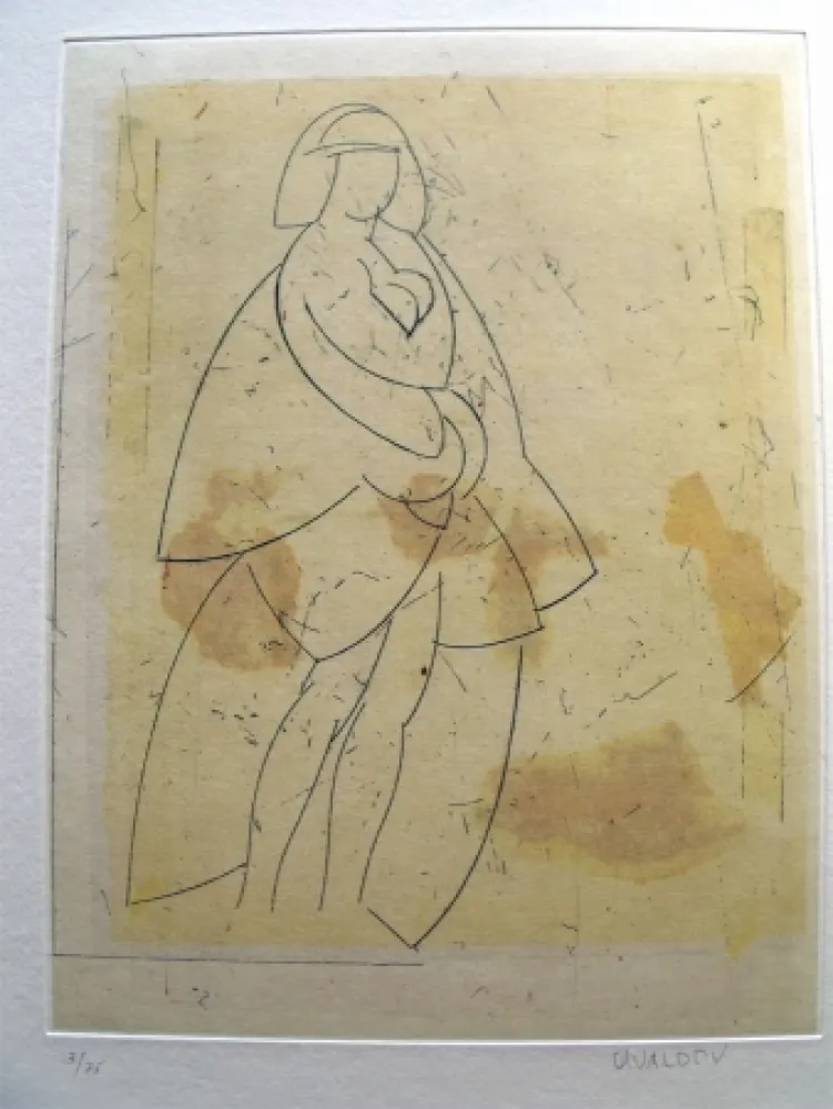 エッチングと　アクチアント Valdés - Esquisse