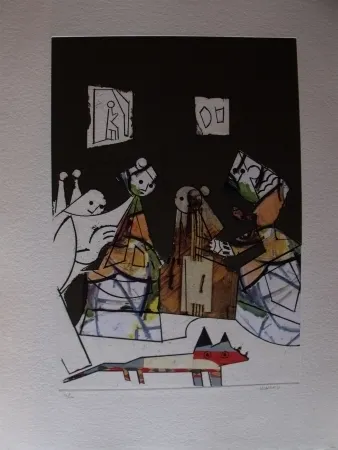 エッチングと　アクチアント Valdés - Manolo Valdés 