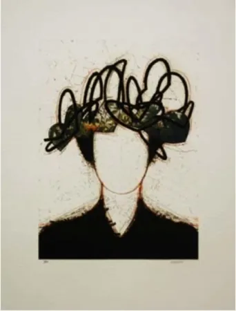 エッチングと　アクチアント Valdés - Manolo Valdés