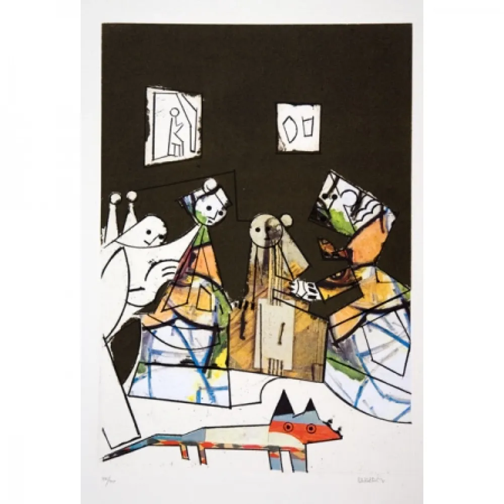 エッチングと　アクチアント Valdés - Manolo Valdés