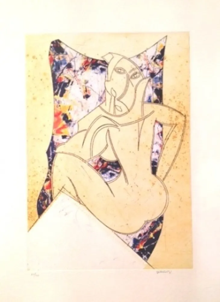 エッチングと　アクチアント Valdés - Manolo Valdés