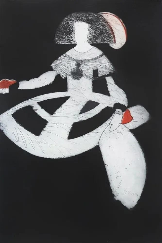 エッチング Valdés - Reina Mariana III