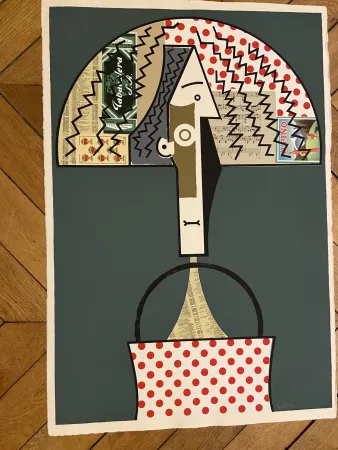 リトグラフ Valdés - Reina Marinia