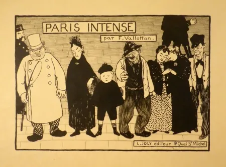 リトグラフ Vallotton - Paris intense (Frontispiz)