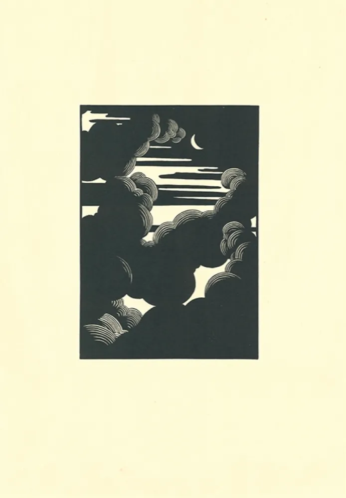 木版 Vallotton - Wolken / Nuages (Clouds)