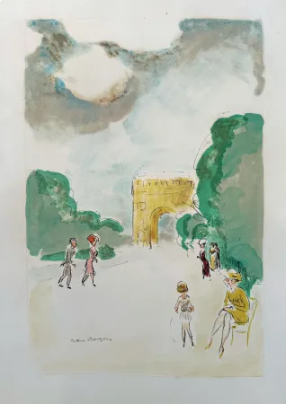 リトグラフ Van Dongen - 'Arc de Triomphe'