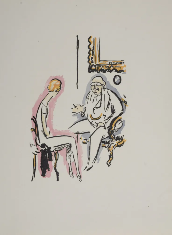 ステンシル Van Dongen - Couple Conversing