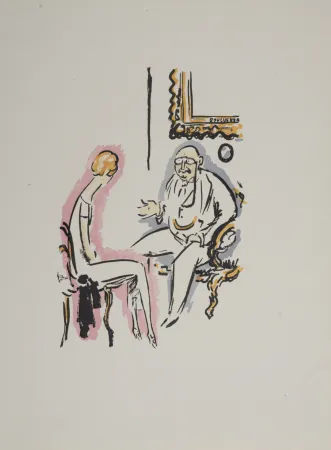 ステンシル Van Dongen - Couple Conversing