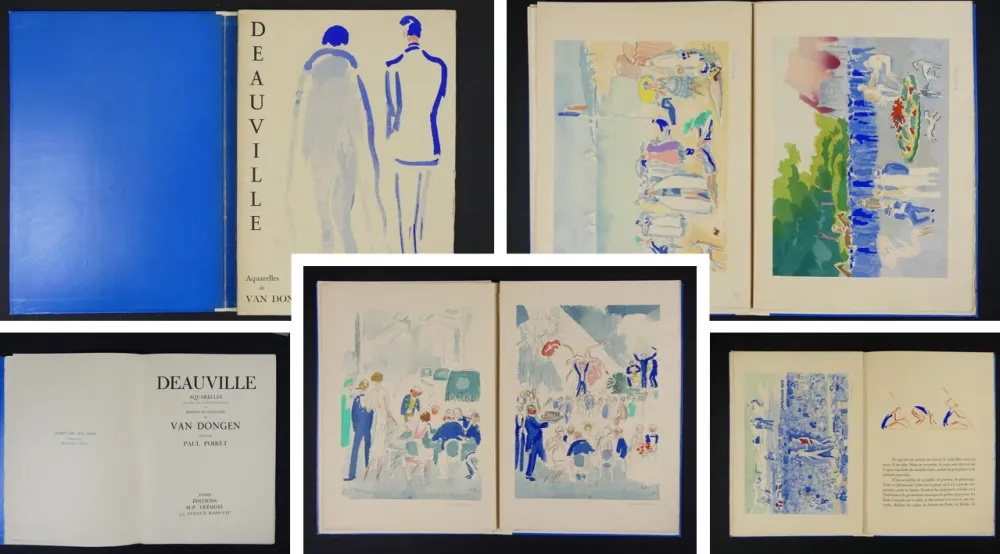 挿絵入り本 Van Dongen - Deauville 1920, Aquarelles de Van Dongen