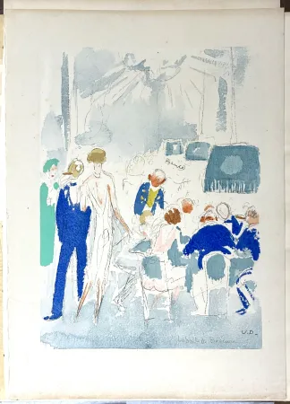 ステンシル Van Dongen - Deauville, la salle de baccara - 1931
