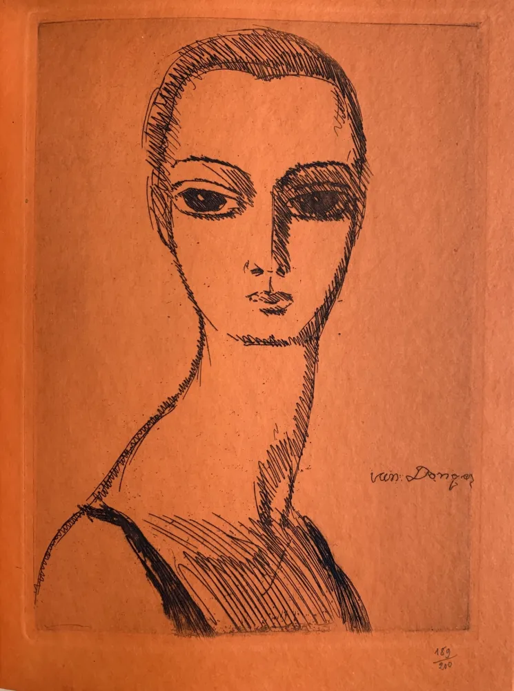 彫版 Van Dongen - Girl with Swans Neck