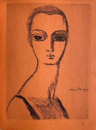 彫版 Van Dongen - Girl with Swans Neck