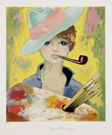 リトグラフ Van Dongen - Jean Marie avec Pipe