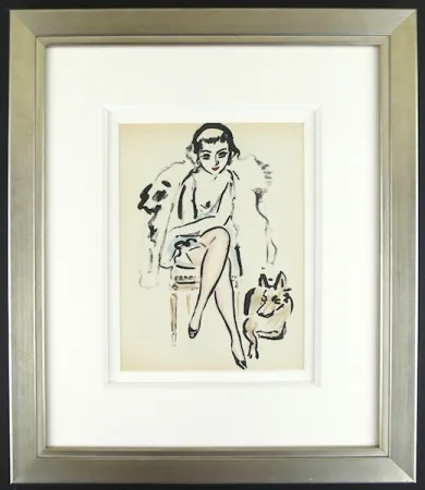 ステンシル Van Dongen - Jeune Femme au Chien