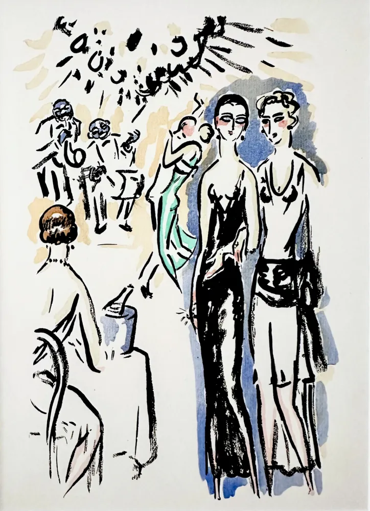 ステンシル Van Dongen - La Garonne, At the Party