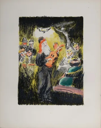 リトグラフ Van Dongen - La soirée au “Lapin Agile” lorsque Frédé chantait, 1949