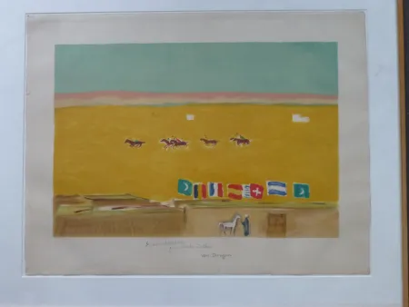 リトグラフ Van Dongen - Le polo à Alexandrie 