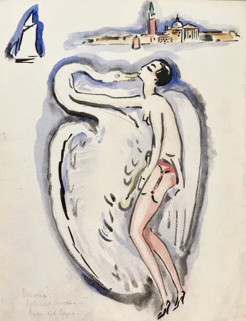 ステンシル Van Dongen - Leda and the Swann