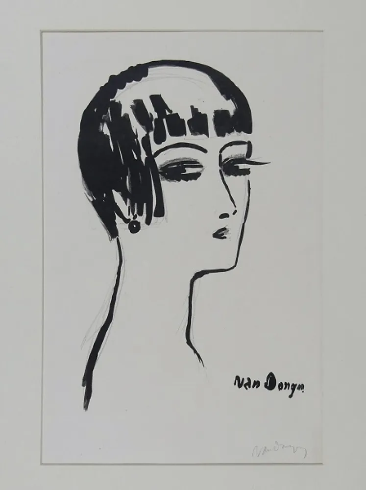 リトグラフ Van Dongen - Les cheveux Courts